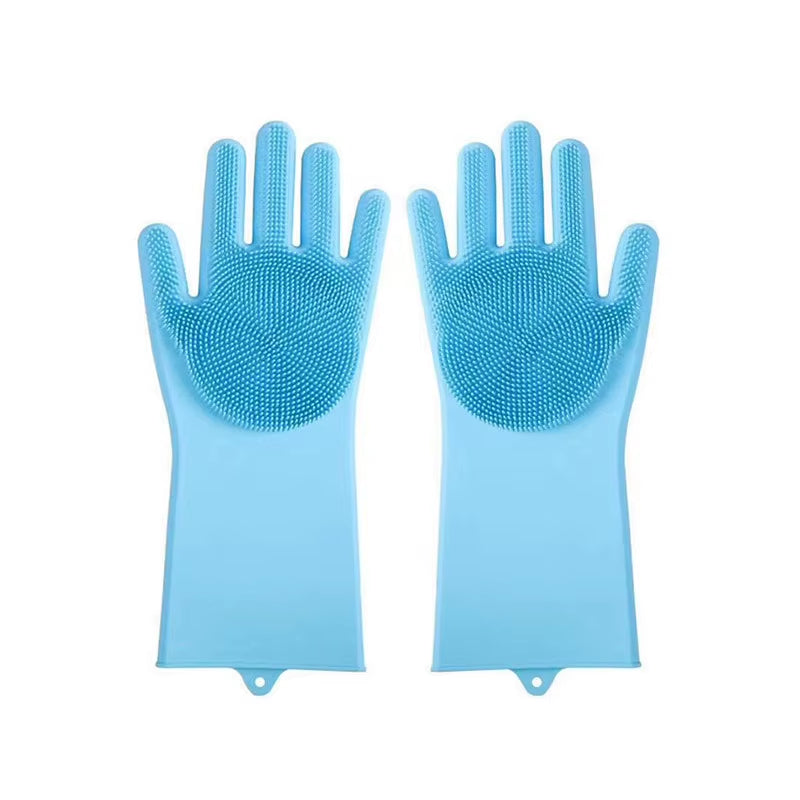 Wholesale Multi-Functional Eco-Friendly Silicone Cleaning Gloves Dog and Cat Bathing Hair Washing Gloves for Bathroom Use