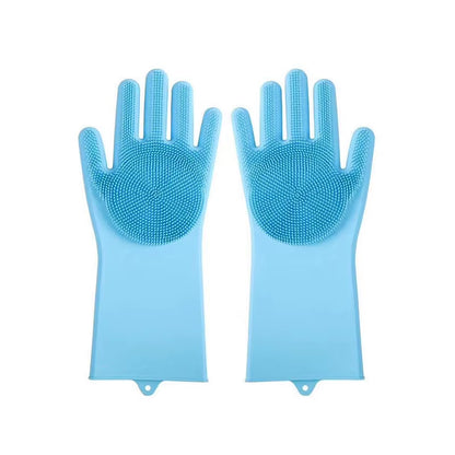 Wholesale Multi-Functional Eco-Friendly Silicone Cleaning Gloves Dog and Cat Bathing Hair Washing Gloves for Bathroom Use