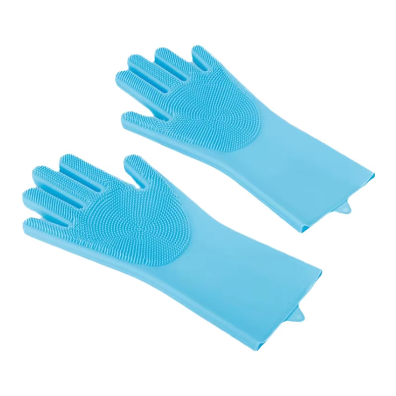 Wholesale Multi-Functional Eco-Friendly Silicone Cleaning Gloves Dog and Cat Bathing Hair Washing Gloves for Bathroom Use