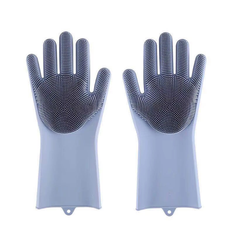 Wholesale Multi-Functional Eco-Friendly Silicone Cleaning Gloves Dog and Cat Bathing Hair Washing Gloves for Bathroom Use