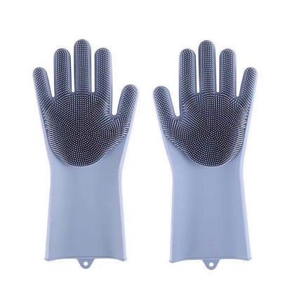 Wholesale Multi-Functional Eco-Friendly Silicone Cleaning Gloves Dog and Cat Bathing Hair Washing Gloves for Bathroom Use